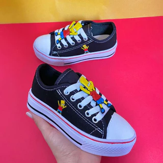 Tênis Infantil Do Simpsons Star Menino Criança Sapato Escolar All