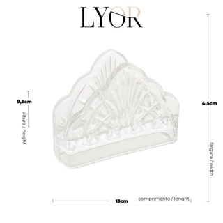 Porta Guardanapos De Cristal Dublin Cm X Cm Lyor Shopee Brasil