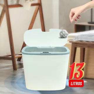 Lixeira Inteligente com Sensor Automático 13 Litros Banheiro Cozinha