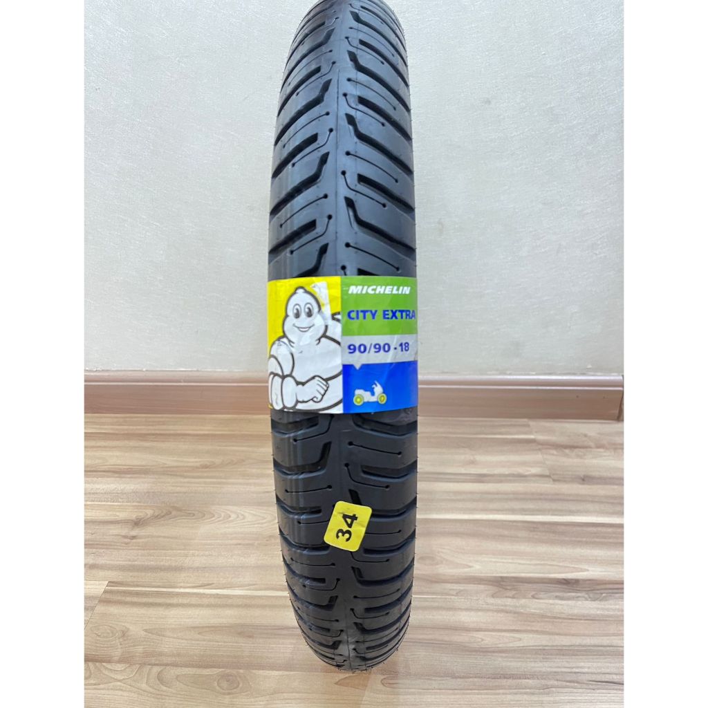 Pneu Michelin City Extra - 90/90-18 57S (Pra uso sem câmara) Traseiro CG 125/150/160 - Novo