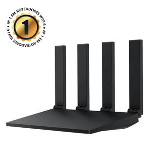 ROTEADOR HUAWEI Ax2S WIFI 6 WS7000 V2 1500MBPS 2.4/5GHZ CORES PRETO E BRANCO