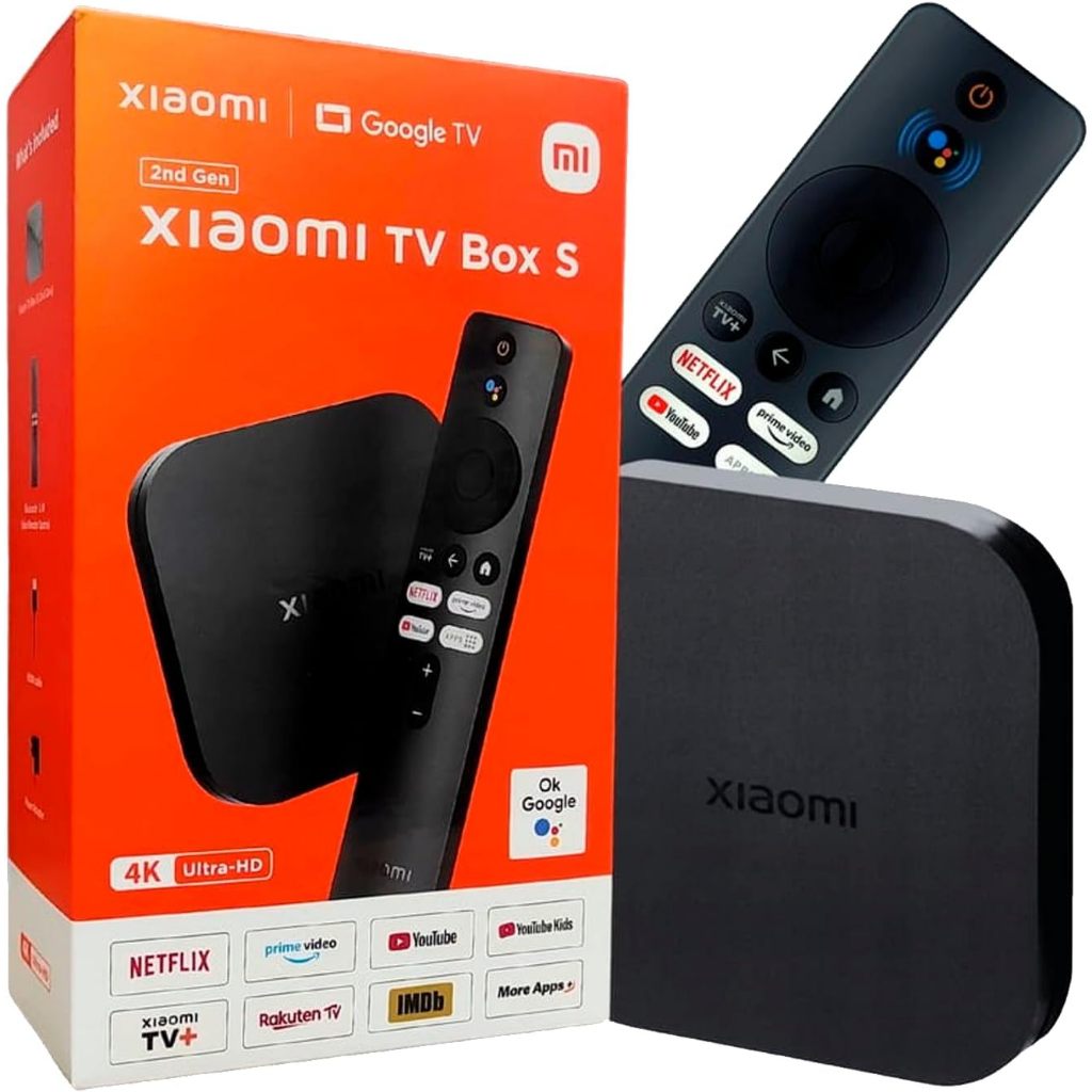Tv Box 4k Mi Box S Android TV - Nova Geração 2023