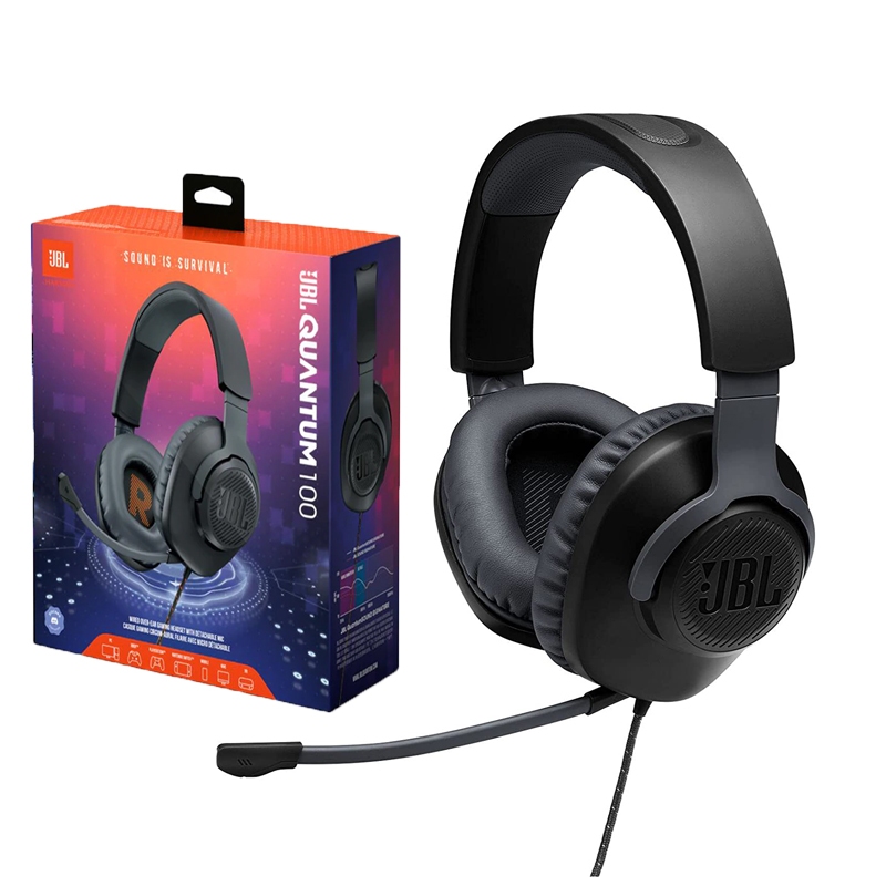 Headset Gamer Quantum 100 Preto JBL Shopee Brasil