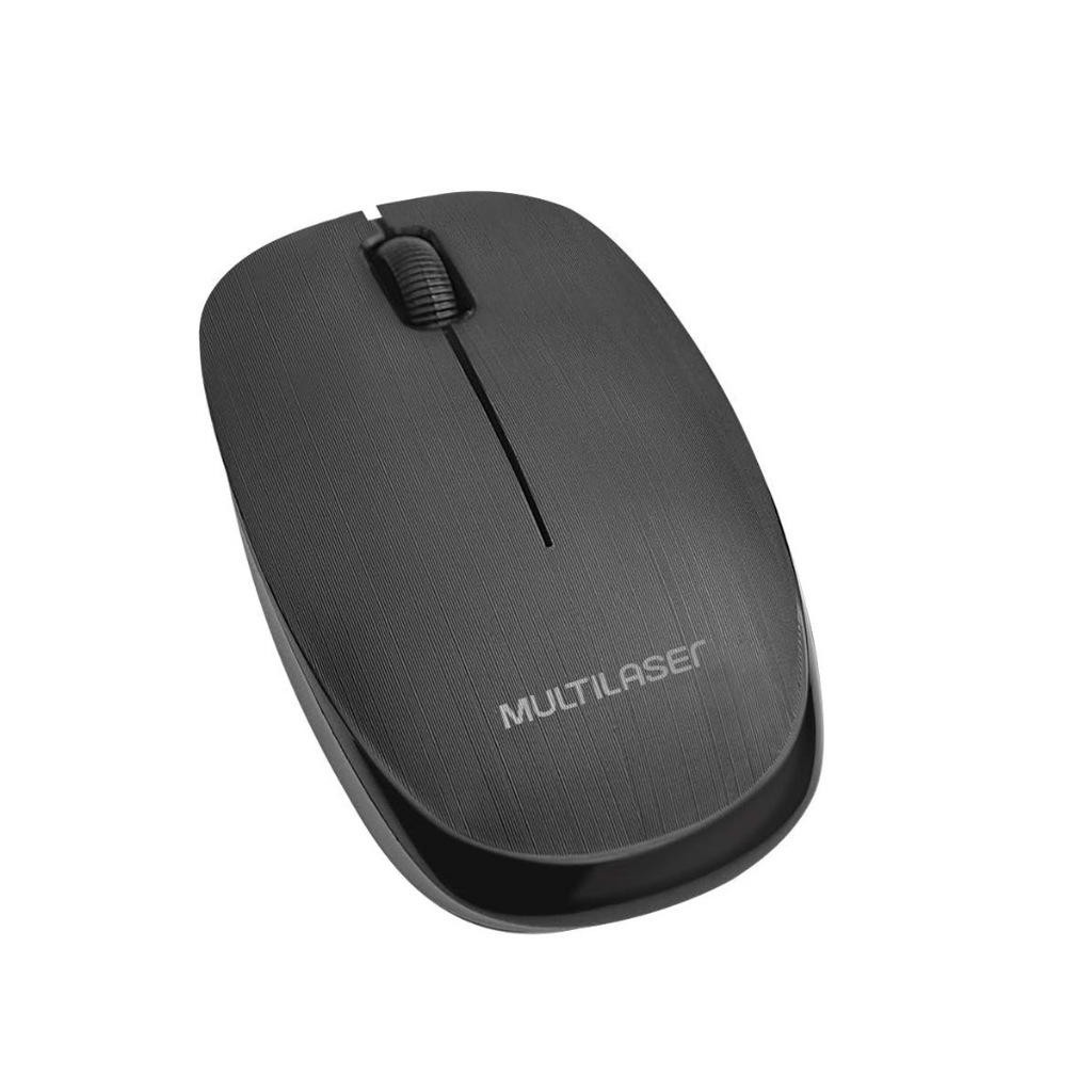 Multilaser MO251 - Mouse Sem Fio 2.4 Ghz 1200 DPI Usb, Preto, normal ...