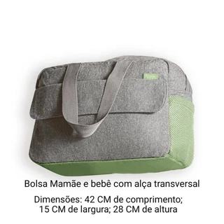 BOLSA MAMÃE E BEBÊ COM ALÇA TRANSVERSAL GRANDE