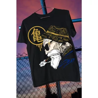 Camiseta Masculina Algodão Premium Streetwear Roshi Mestre kame Dragon Ball Swag