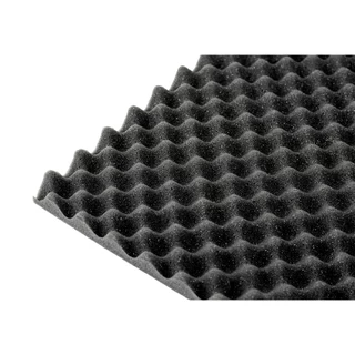 Espuma Acústica Anti-Chamas Kit C/ 10 Placas - 50cm X 50cm X 2cm - C.o