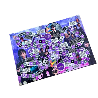 1 jogo de tabuleiro personalizado Wandinha Addams / joguinho / jogos / infantil