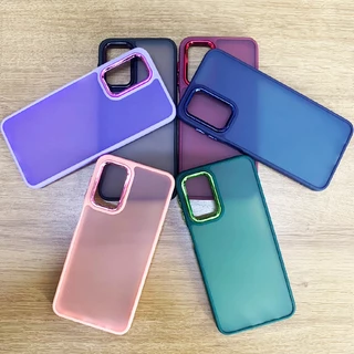Capinha Acrílico Galvanizada É Fosca SAMSUNG A35/A55/A05/A05S/A15/A13 4G/A14 5G/A23/A24/A25 5G/A32 4G Capa De Celular Protecao de Camera