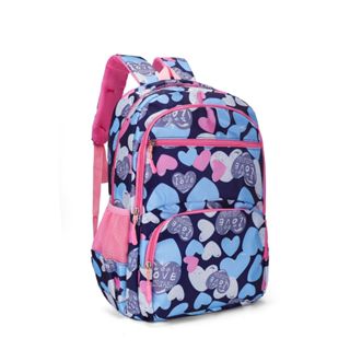 Mochila feminina Escolar Infantil Juvenil grande Nylon impermeável