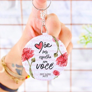 100 Espelho Chaveiros Personalizados