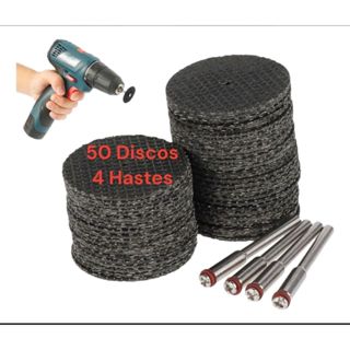 Kit Disco Corte Fino 32mm Com Haste Mini Micro Retifica Furadeira