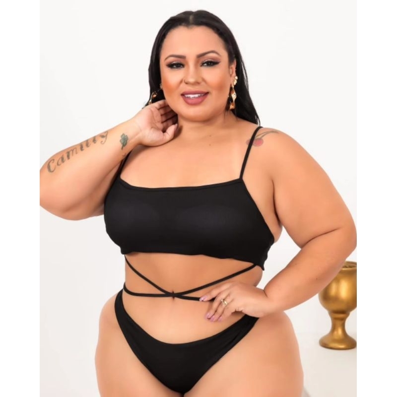 Biquini plus size moda praia 2023/2024