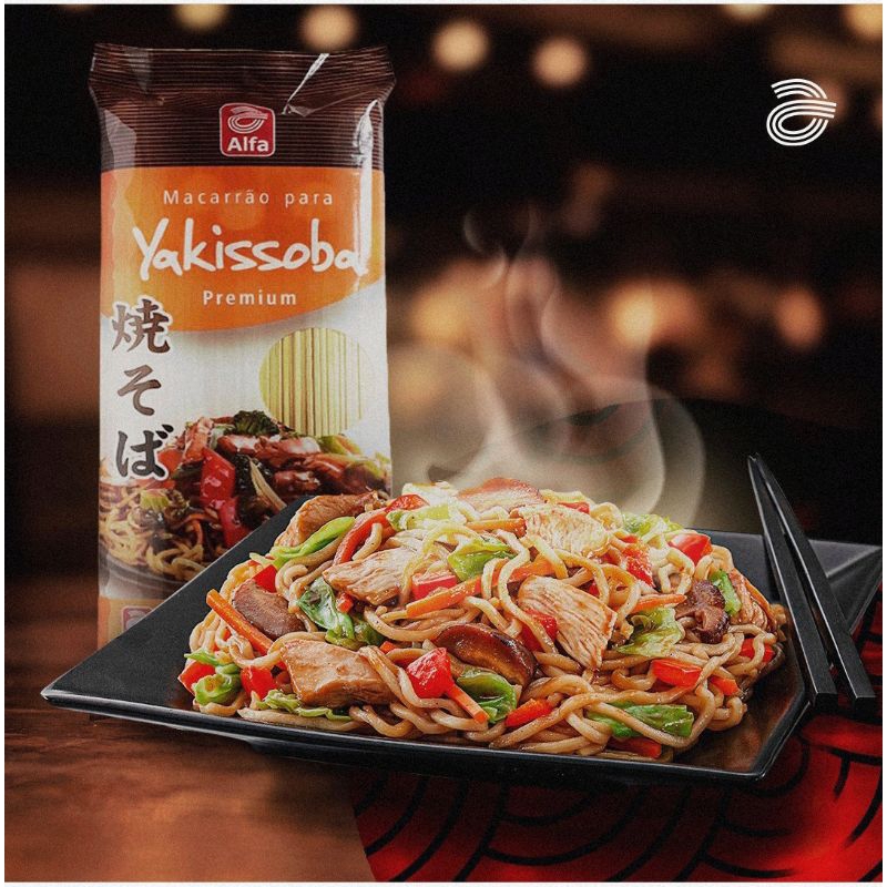 MACARRÃO PARA YAKISOBA PREMIUM ALFA 500GR .´. | Shopee Brasil