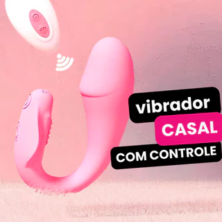 Vibrador Casal Dupla Penetração Controle Remoto Mamilos Clitóris Usar com Pênis SEXSHOP
