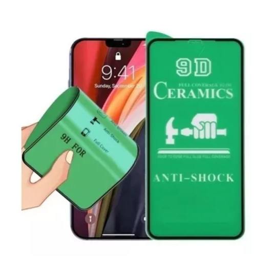 Pellicola Vetro Ceramico Flessibile Per Xiaomi Redmi 9C | Idrogel Con Bordo Nero