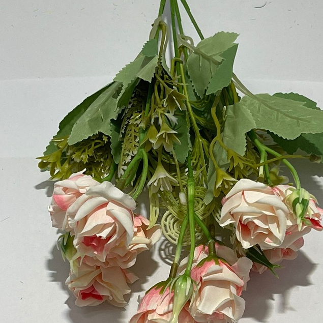 Mini botão de rosa artificial com 10 rosas REF: 9983 | Shopee Brasil