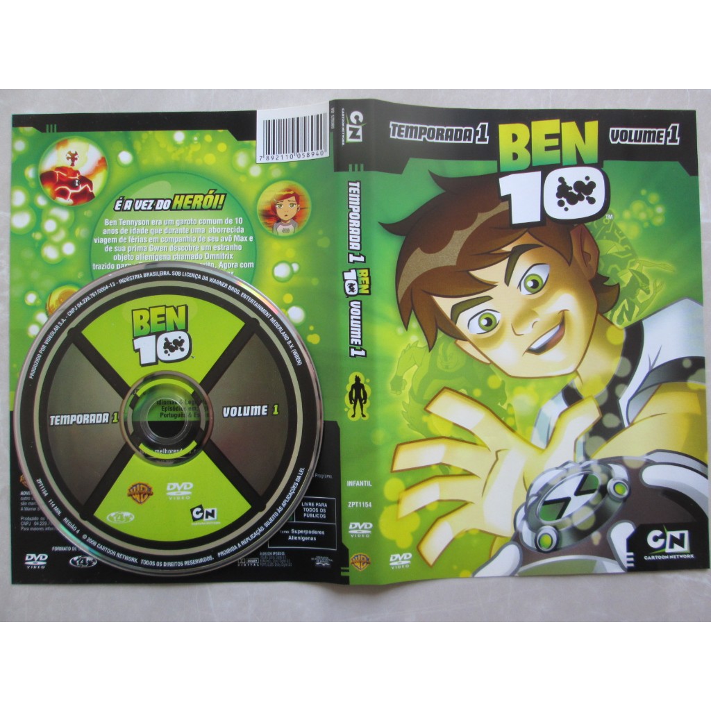 その他 Ben 10: Seasons 1-4 [DVD] [Import] 2mvetro Cartoon Network: Classic Ben 10 Seasons 1-4 (4-Pack) | Amazon.com.br