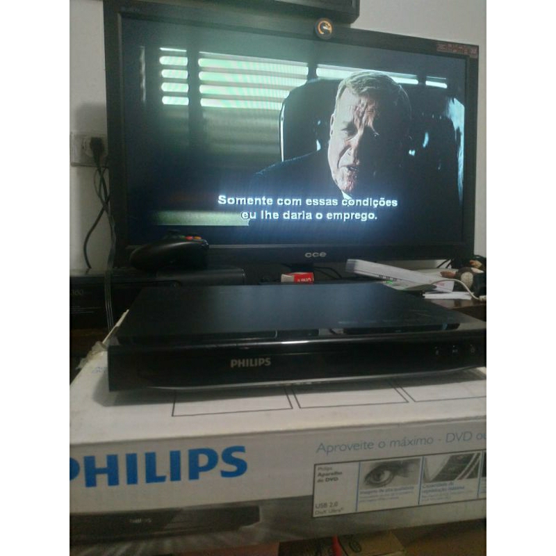 Dvd Player Philips Dvp2850 USB DivX ultra completo na caixa original