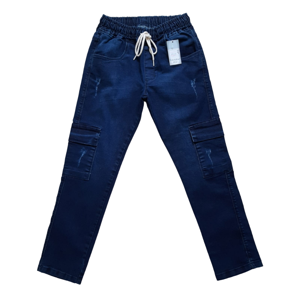 Calça jeans best sale masculina bolso lateral