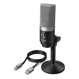 Microfone Fifine k670 Original Condensador Silver USB Profissional