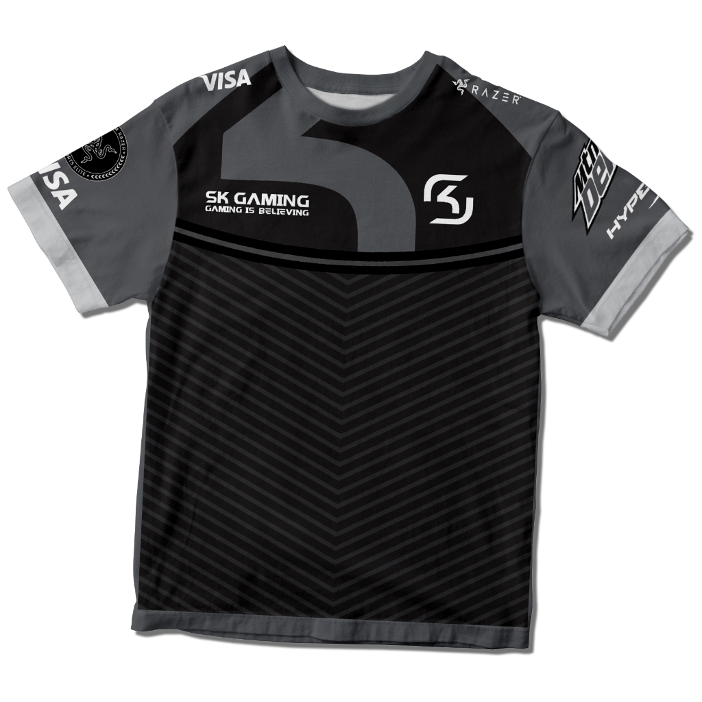 Camisa Camiseta SK Gaming Uniforme Preto (Sem nome)