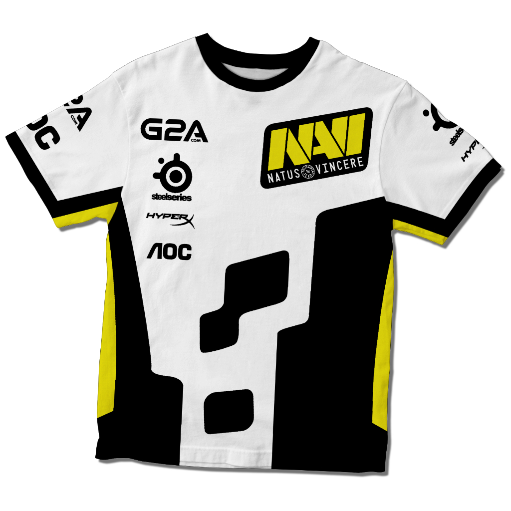 Camisa Camiseta Natus Vincere Uniforme Branco (Sem nome)
