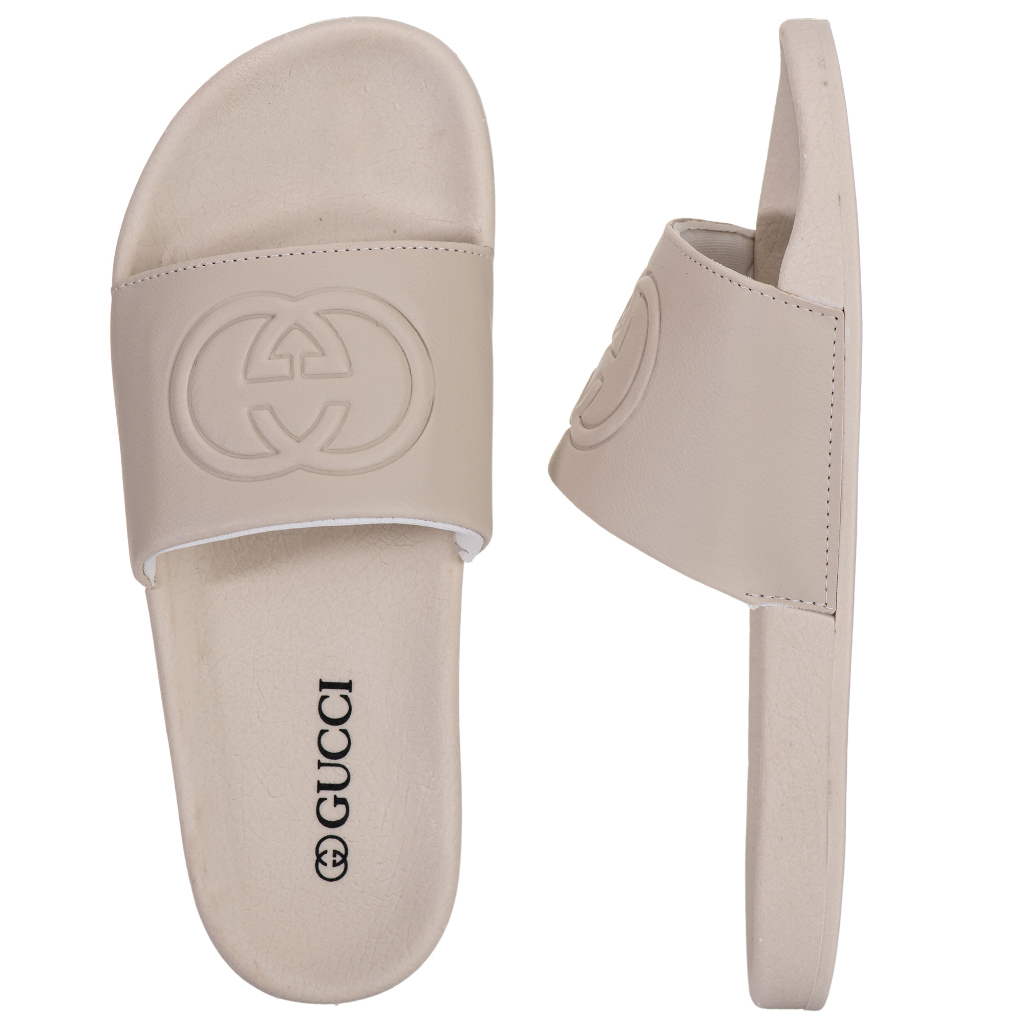 Chinelo Guc ci Slide Relevo Sandália Unissex