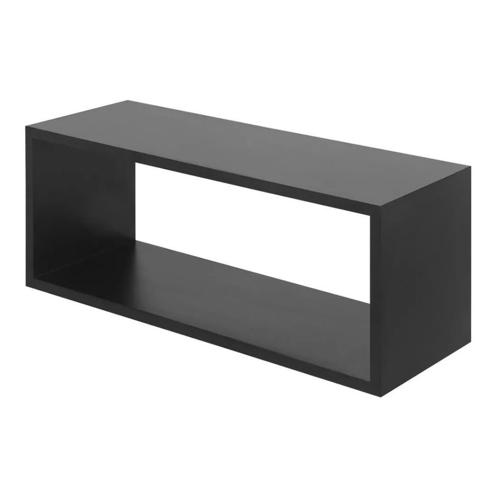 Nicho Preto Retangular 90x30x20 Grande Mdf Sala Quarto Cozinha | Shopee ...