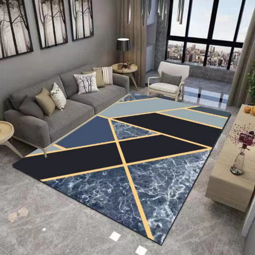 Tapete Sala/Quarto Estampado Geometrico Indiano 2,00x1,35 Veludo Promoção