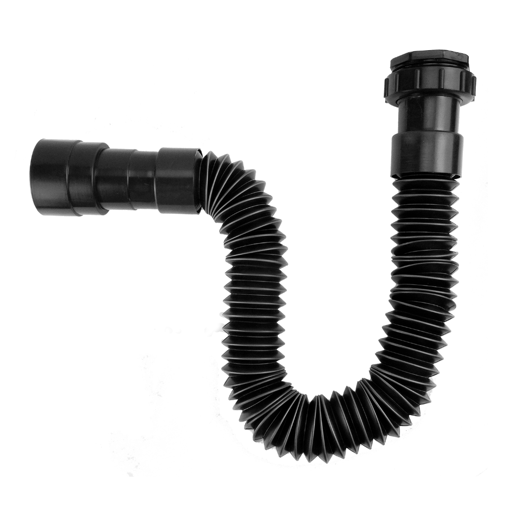 Sifão Sanfonado Universal Lavatórios ou Tanques Preto Cód. 2114