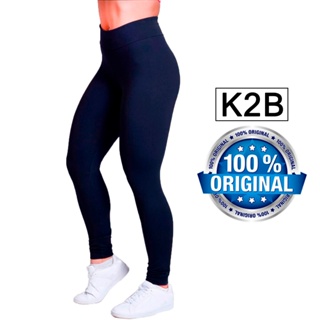 Kit 2 Calças Legging K2b Cós Alto Feminina Original