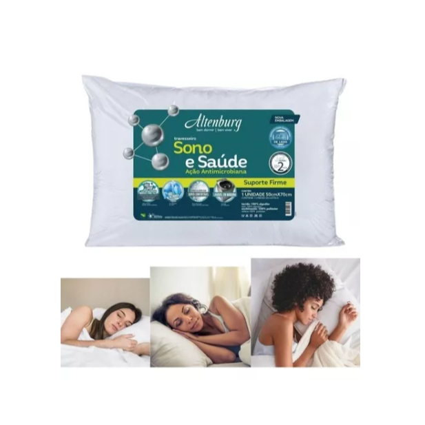 Travesseiro Altenburg Sono Saúde Para Quem Dorme De Lado | Shopee Brasil