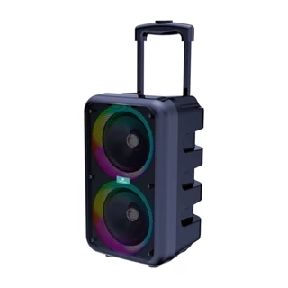 Caixa De Som Portátil Bluetooth Com Microfone USB Micro SD Rádio FM Cabo Auxiliar 6526