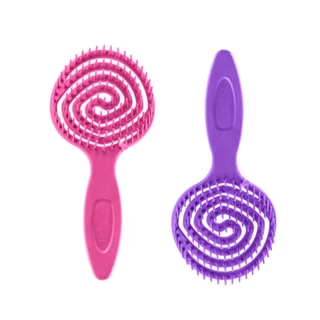 Escova de Cabelo Pirulito Colorida Lançamento Flexstyle Dompel