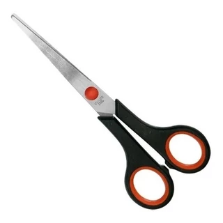 Tesoura Afiada Multiuso 5 Top Útil De Aço Inox 14,5Cm Prática E Fácil De Se Usar Preto Com Vermelho em Oferta na Shopee