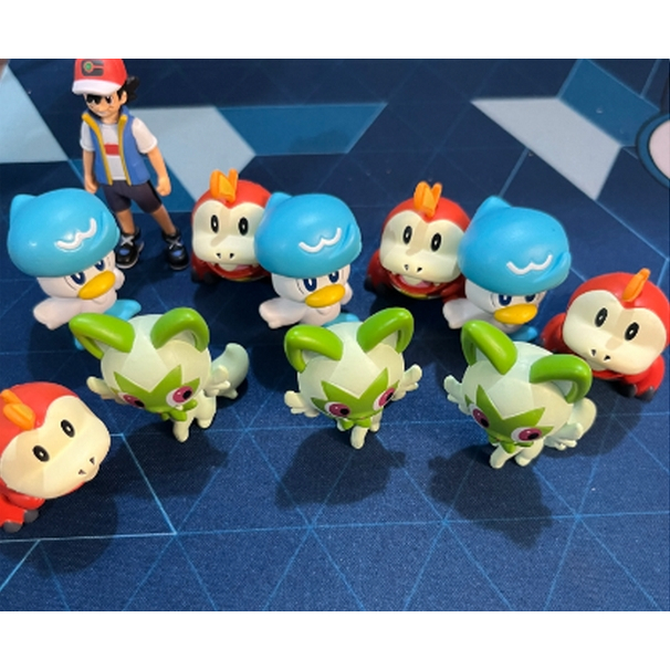 Miniaturas 3-4cm okémon Scarlet Violet Figuras Anime, Kawaii Sprigata ...