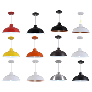 Luminária Pendente Lustre de Mesa Balcão Sala Cozinha Jantar Alumínio Retrô Vintage Industrial Iluminação