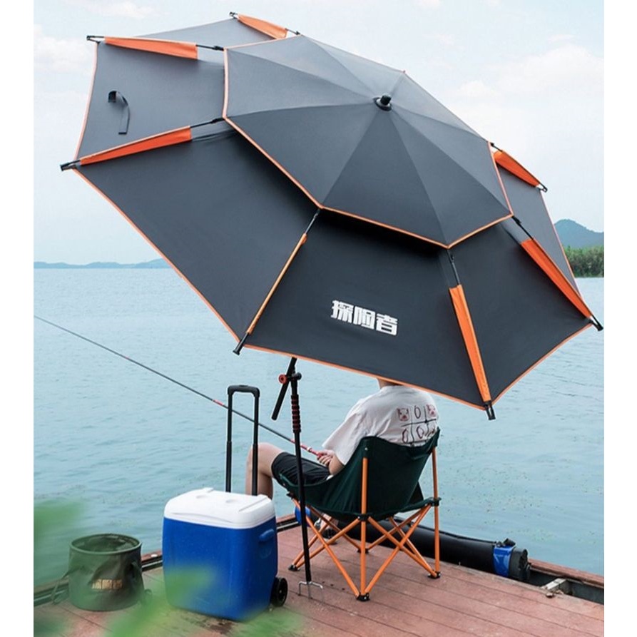 Guarda Sol Chuva Camping Pesca Praia 2,40m Uv Anti Termico