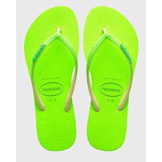 Chinelo Havaianas Feminino Slim Glitter Neon Verde