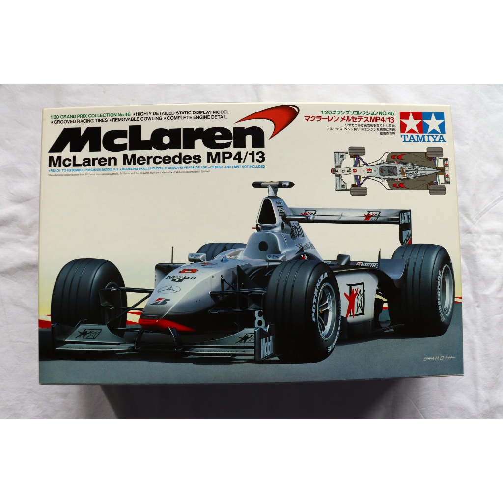 Tamiya F1 Formula 1 Mclaren Mp4/13 1/20 Plastimodelismo