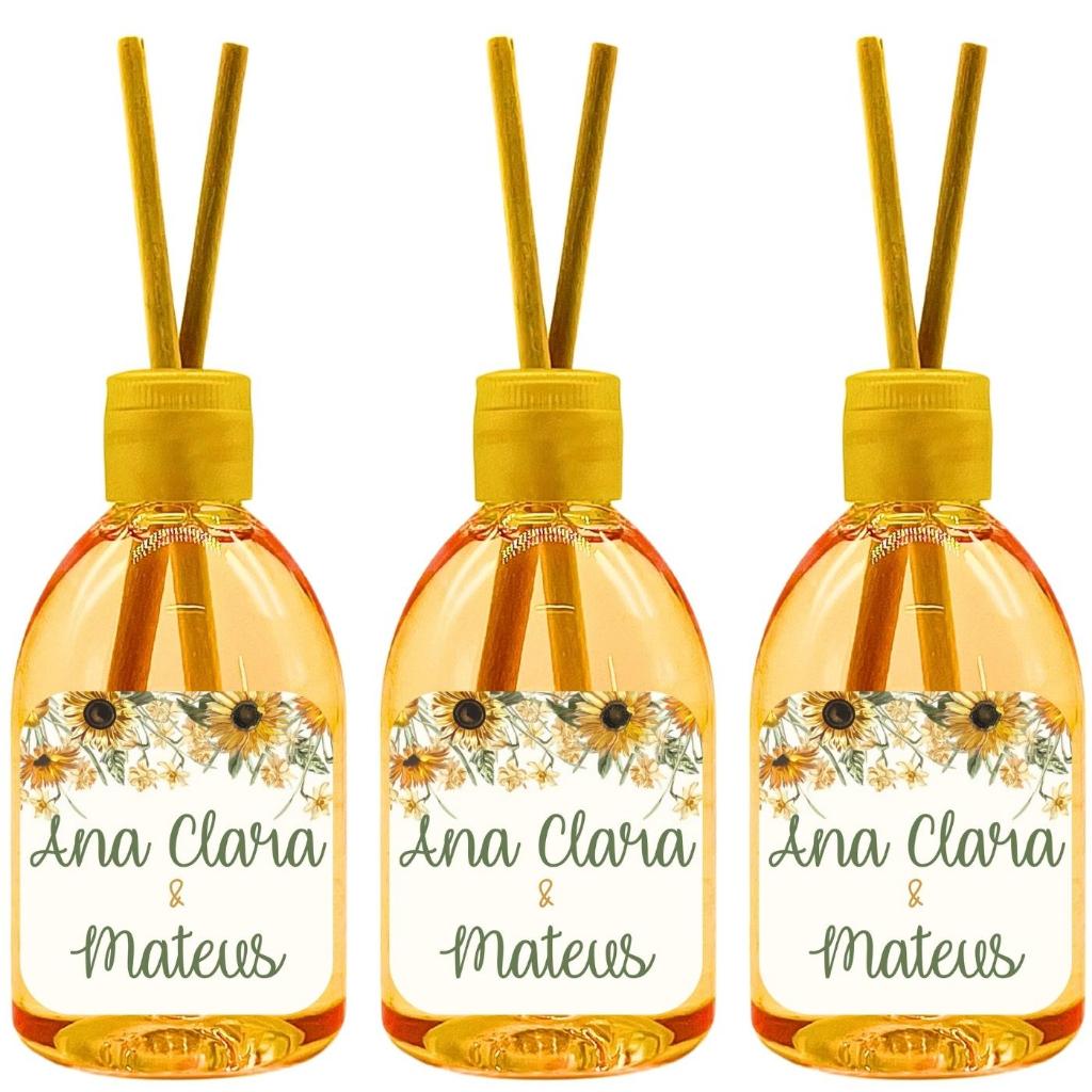50 Lembrancinha Aromatizador Personalizada 100mL Noivado Casamento Bodas em Oferta na Shopee