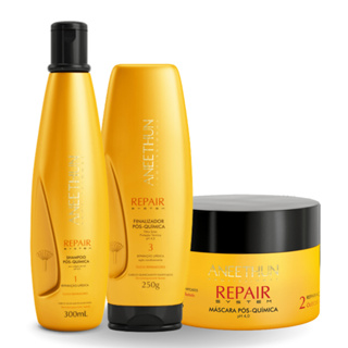 Kit Repair Aneethun Shampoo 300ml+ Máscara 250gr+ Finalizador 250gr