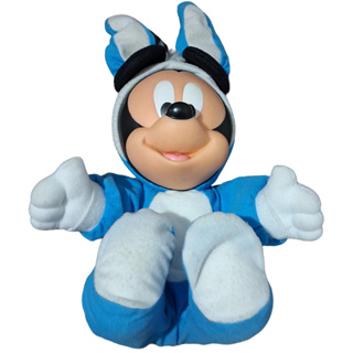 Brinquedo Pelúcia Mickey coelho azul vinil Disney
