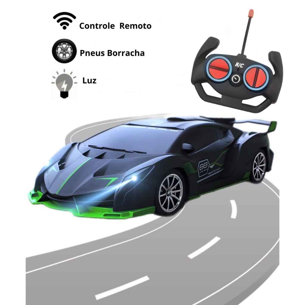 brinquedos Carro Carrinho de Controle Remoto Monster Racing Lamborghini Com Luzes Garanta Já!