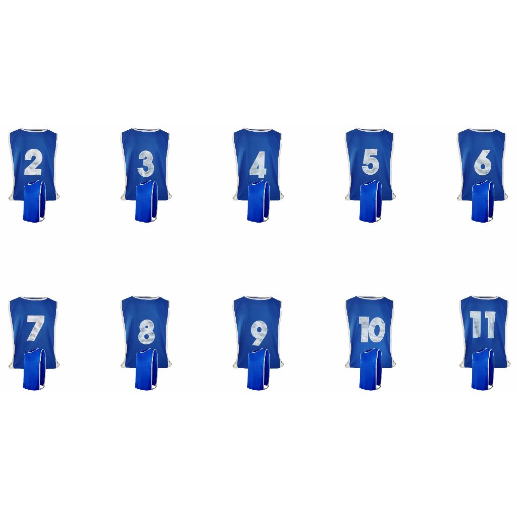 Kit Com 10 Coletes Futebol Numerado nº 2 ao 11 Tamanho único adulto
