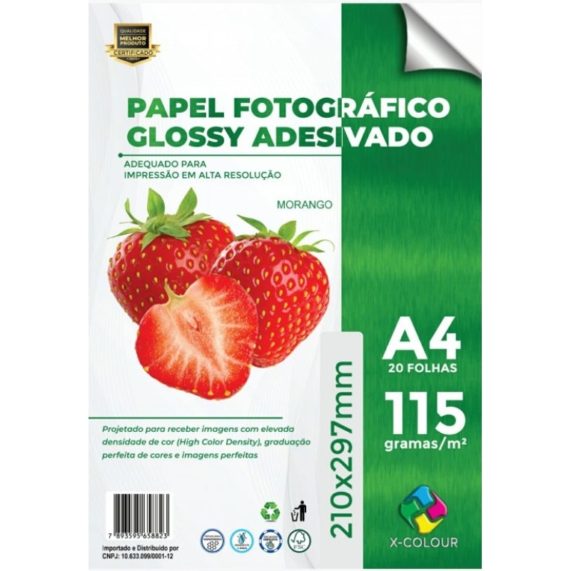 PAPEL FOTOGRAFICO 115GR GLOSSY 100H