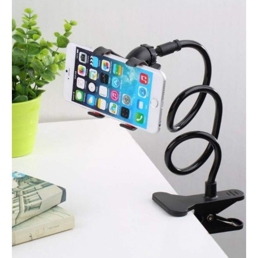 Suporte Celular Articulado Flexível De Mesa Cama Presilha Universal