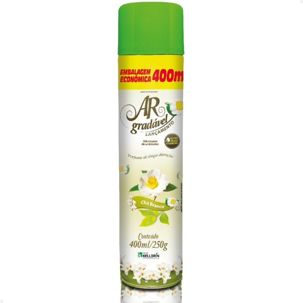 Ar Gradavel Ch Branco 400ML Ambiente Suavemente Perfumado