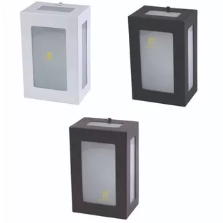 Kit 2 Arandelas Luminária 5 Vidros 5 Focos Fachos Aluminio Acabamento em Vidro Ambiente Externo Interno Parede e Muro